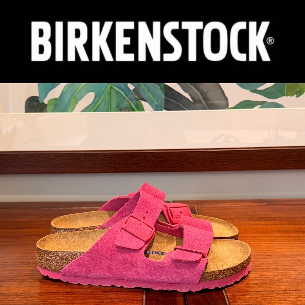 NWOT SZ39 Birkenstock Fuchsia Sandals